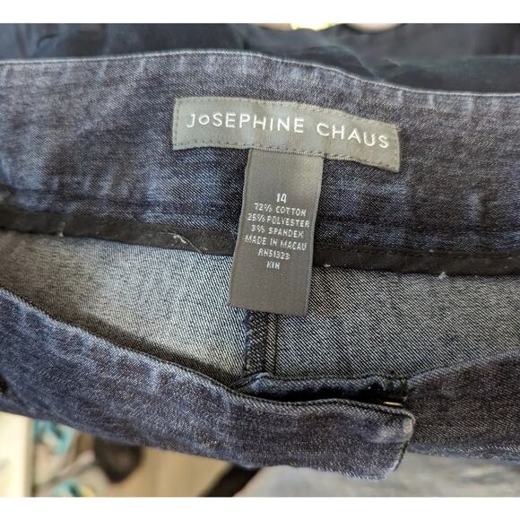 Josephine Chaus Women's Stretch Wide Leg Denim Jeans Size 14 - Picture 3 of 4